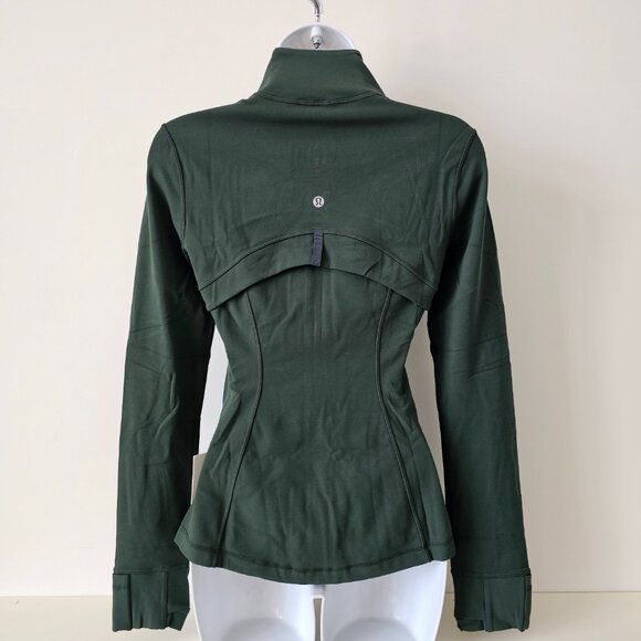 NWT LULULEMON RNFG Forest Green Buttery Soft Nulu Define Jacket Size 4 - Picture 6 of 8